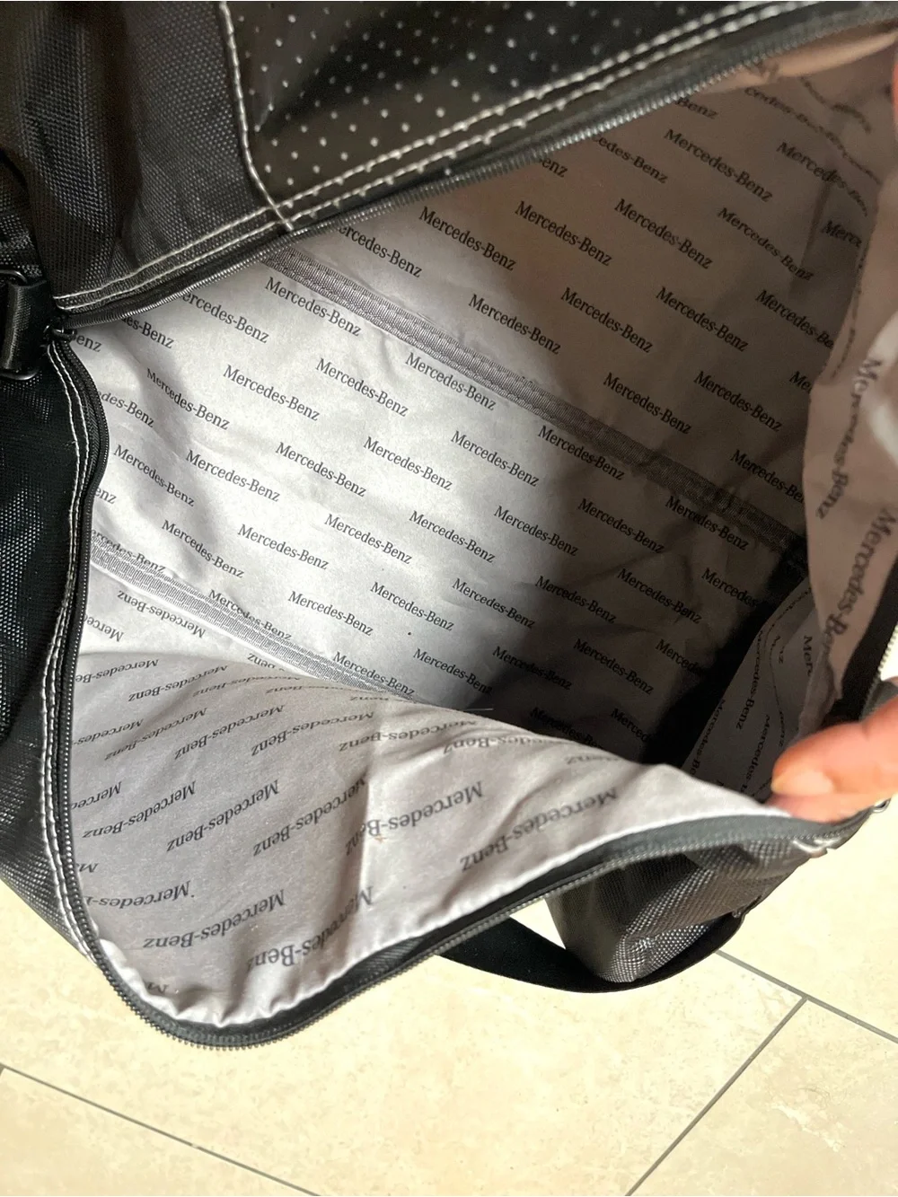 Mercedes-Benz Black Duffel Bag